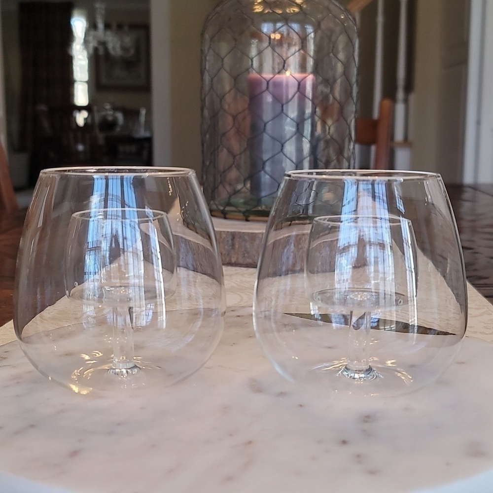 Chevalier Stemless Aerating Wine Glass By Chevalier Collection (Set of 2) 